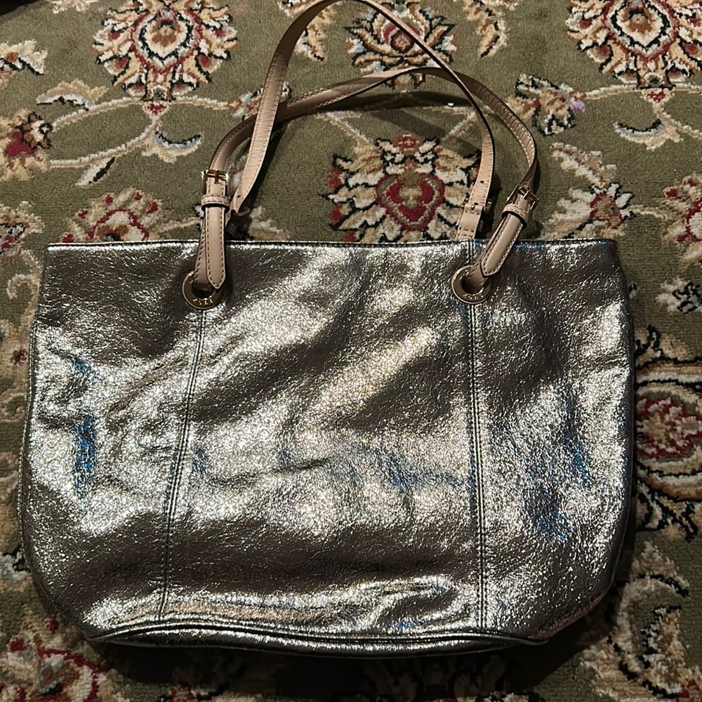 Gold Michael Kors tote